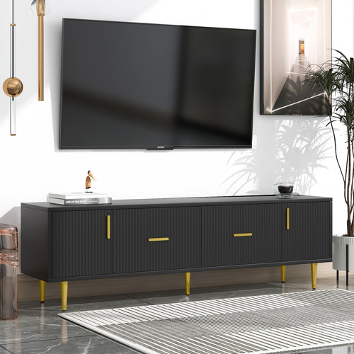 Lifeand 67 Modern Entertainment Center Cabinet With 2-do.