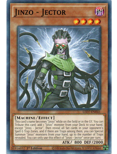 Jinzo - Jector Carta Yugi Led7-en041