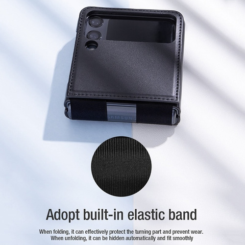 Imagen 7 de 7 de Samsung Galaxy Z Flip 3 5g Carcasa Stand Nillkin Leather
