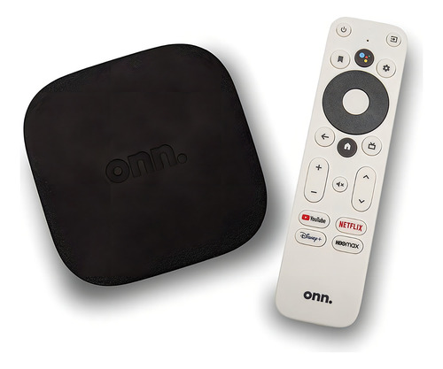 Chromescat 4k Tv Box Onn Google Tv Control Remoto Por Voz Negro De Voz