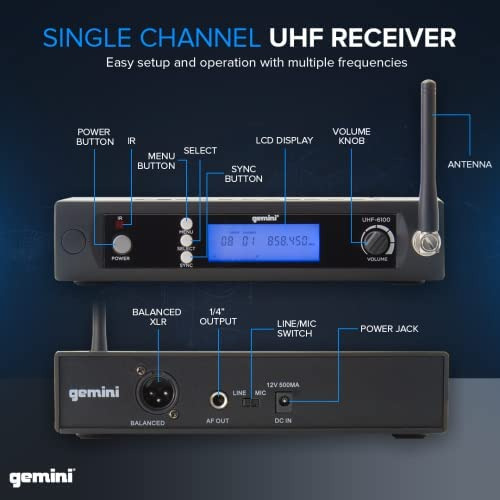 Gemini, Sistema De Micrófono Inalámbrico Único, Conjunto De