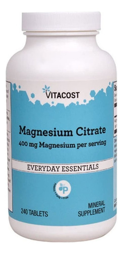 Citrato Magnesio 240tb Vitacost - - Unidad a $1042