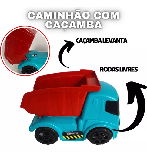 Kit 3 Caminhões Brinquedo Infantil Zuca Toys Na Solapa