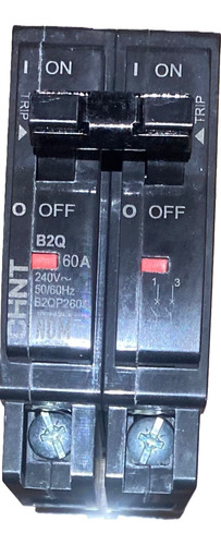 Interruptor Termomagnético 2 Polos 60 A Chint