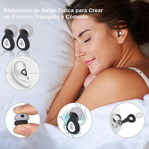 Tapones Auditivos Silicona Dormir Oídos Reducción De Ruido