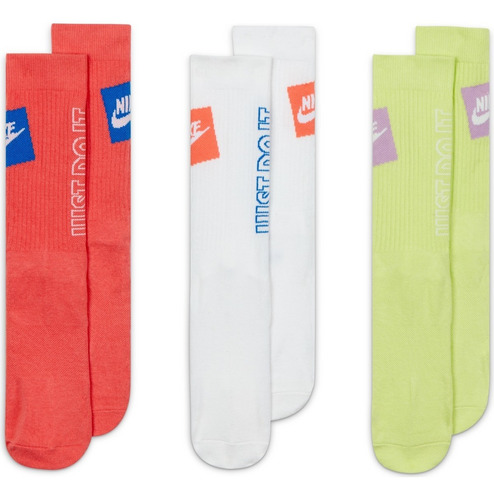 Meia Nike Everyday Essential Cano Alto - 3 Pares