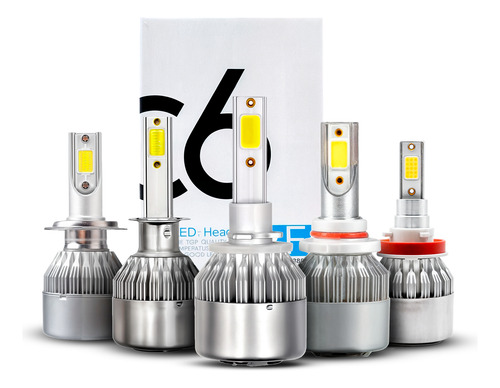 Kit Turbo Led H1 H3 H4 H7 H11 H13 9005 9006 880 3800lm/ C6
