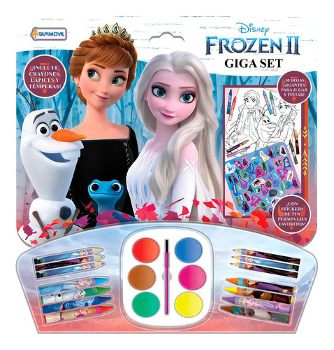Frozen 2 Disney Juego De Arte Y Dibujo Stickers Tapimovil