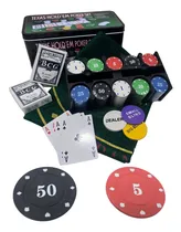 Comprar Set De Poker 200 Fichas Texas Holdem 2 Mazo Lata Paño Dealer