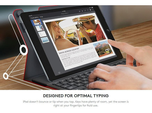 Logitech Canvas Teclado Para iPad Air 2 A1566 A1567