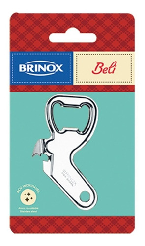 Abrelata Y Destapador De Botellas Brinox