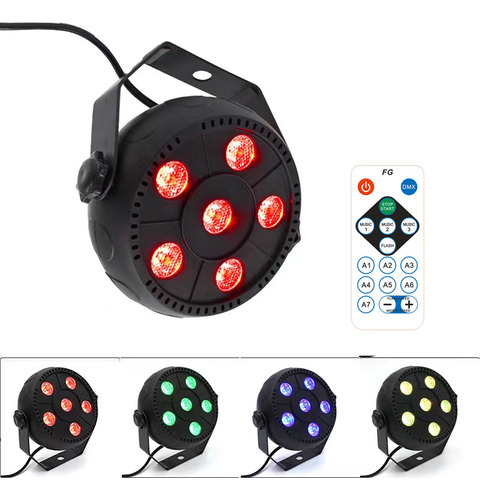 Nuevo Controlador De Dj Led Par Light 6x3w Rgbw Disco Party