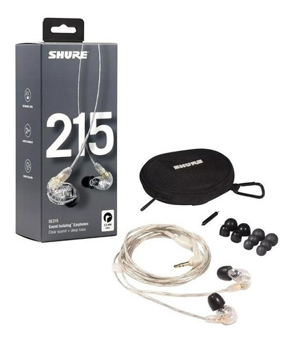 Imagen 4 de 5 de Audífonos Shure In-ear Se215-cl Transparentes