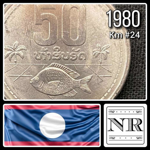 Imagen 1 de 5 de Laos - 50 Att - Año 1980 - Aluminio - Km #24 - Escudo :