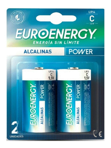 Pilas Alcalinas Euroenergy Alcalina Tipo C Blister X2u.