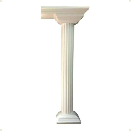 Coluna Grega Romana Isopor Eps 8 Mts + 4 Base Para Meia Cana