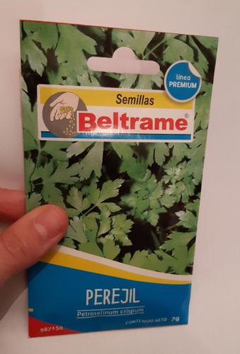 Semillas Perejil Beltrame Paquete 7g Huerto Jardin Aromatica