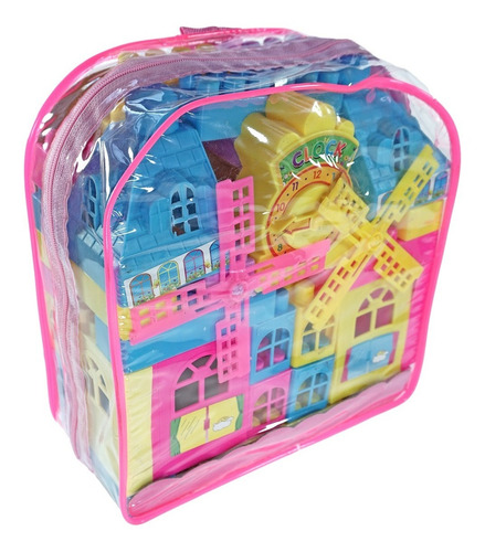 Imagen 4 de 5 de Bloques De Niña Castillo De Plastico Armable 32 Pz
