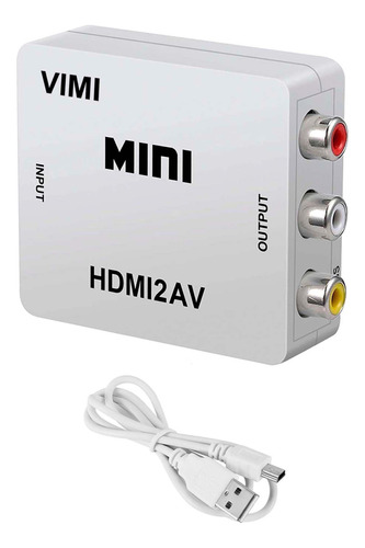Convertidor Hdmi A Rca -  Av Audio Video Adaptador Para Tv 