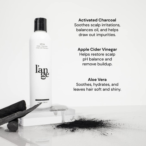 Lange Hair Détox Shampoo De Limpeza Profunda Com Carvão