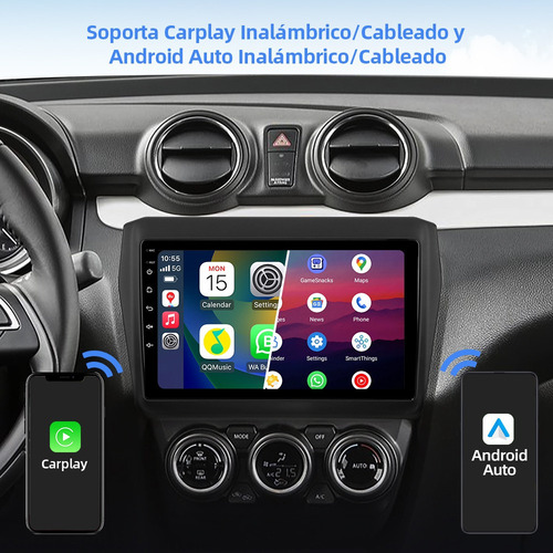 Estéreo 4+64g Carplay For Suzuki Swift 2018-2024 4k Wifi6