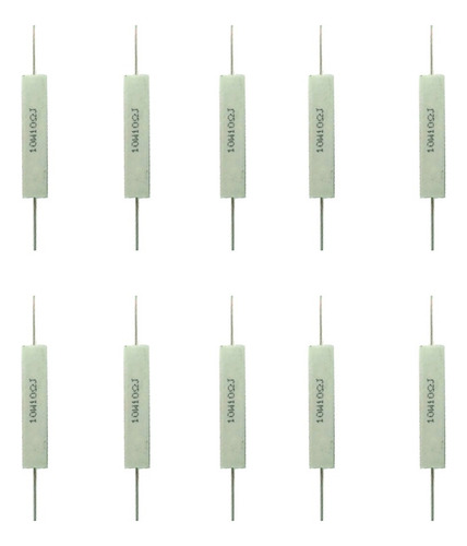 T 10pcs Resistencia De Cemento General 10w 10ohm