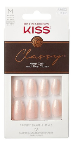 Uñas Glue-on Kiss Classy - Cozy Mee