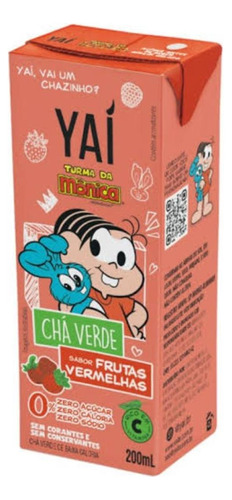 Chá Verde Yai Turma Monica Frutas Vermelhas Zero 200ml