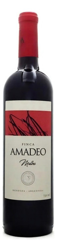 Vinho Argentino Finca Amadeo Malbec Tinto 750ml