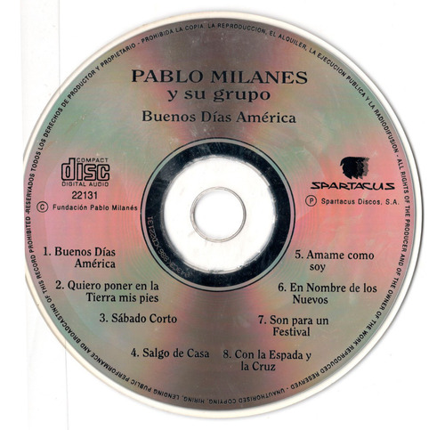 Fo Pablo Milanés Y Su Grupo Cd Buenos Dias Ame Ricewithduck