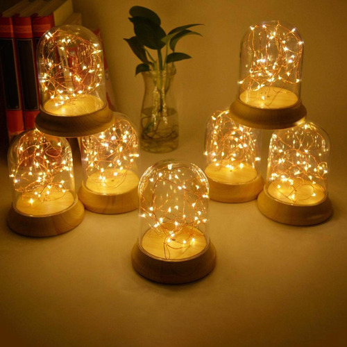 Luces Nocturnas Centro De Mesa Creativo Hecho A Mano Diy Led