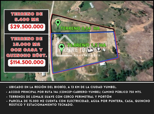 Hermosas Parcelas En Yumbel Con Casa Y Quincho Rust