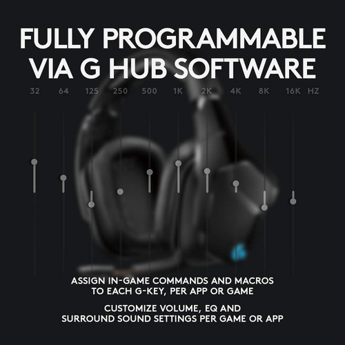 Logitech G935 Wireless 7.1 Surround Sound Lightsync Gaming.