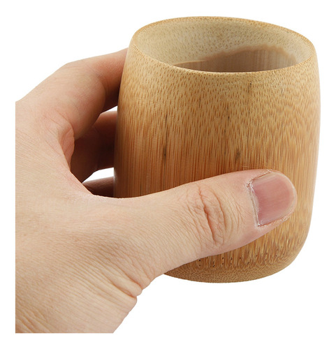 Compatible Taza De Té De Bambú Natural Pura Hecha A Mano,