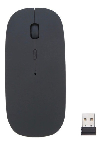 Mouse Wirelesss Ligero Blanco Para Pc Mac Color Negro