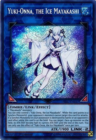 Yugioh! Yuki-onna, The Ice Mayakashi - Hisu-en037