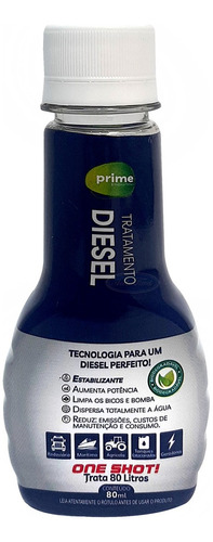 Aditivo Tratamento Diesel Prime Biosolutions One Shot 80ml