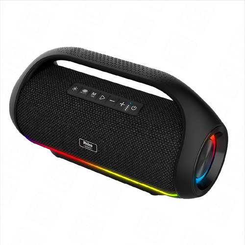 Alto Falante Philco Extreme Pbs220bt Portatil 220w - 2 Mic Cor Preto