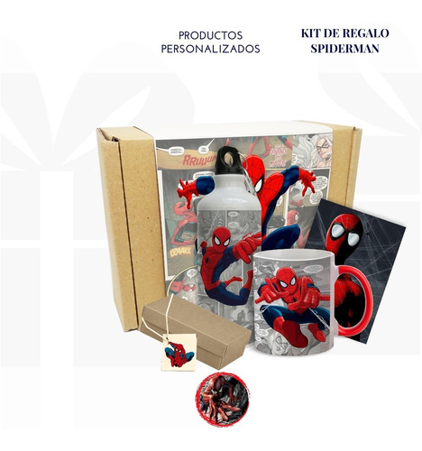 Caja De Regalo Hombre Araña / Spiderman / Taza Hombre Araña