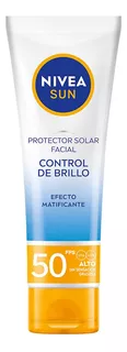 Protector Solar Facial Nivea Sun Control Brillo Fps50+ 50ml