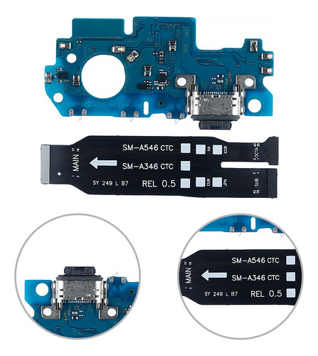 Flex Main + Centro De Carga Para Samsung Galaxy A34 5g A346