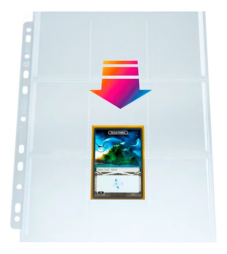 10 hojas para cartas de Pokémon Yu-Gioh, 9 bolsillos, la parte superior de Gamegenic, idioma inglés, 9 hojas de bolsillo