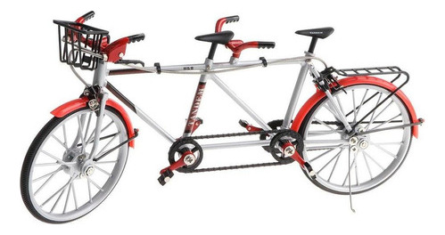 1:10 Aleación Diecast Racing Tandem Bike Bicicleta Modelo