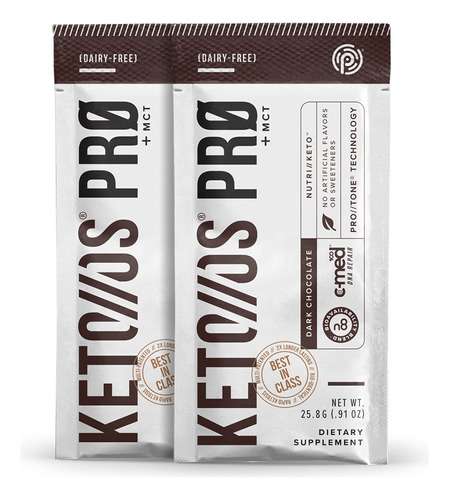 Pruvit Keto//os Pro Chocolate Negro + Cetonas Mct - Suplemen