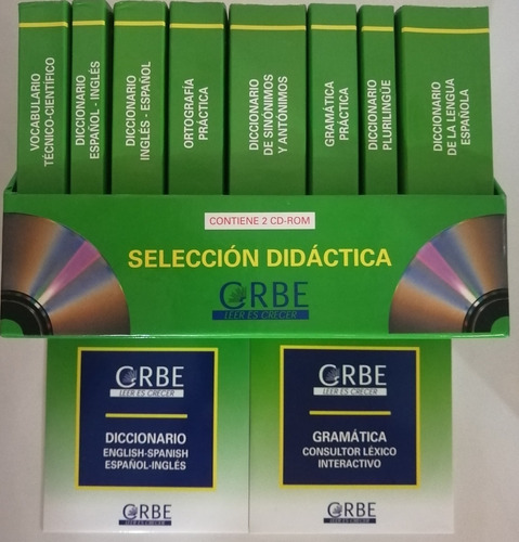 Diccionarios Estudiantiles Escolares  Didácticos 8 Vols 2 Cd