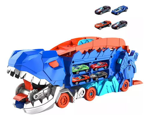 Para Camión De Dinosaurios Comiendo Coches De Juguete De