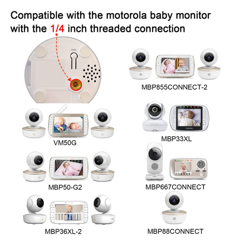 Soporte Para Monitor De Bebé Szaoyu Compatible Con Vtech Vm9
