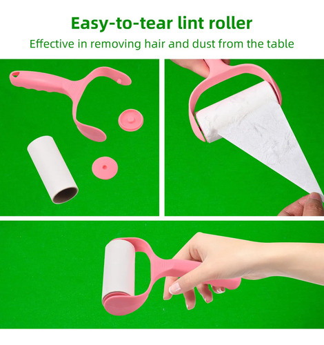Kit De Limpieza De Mesa De Billar Sticky Lint Roller De Prim