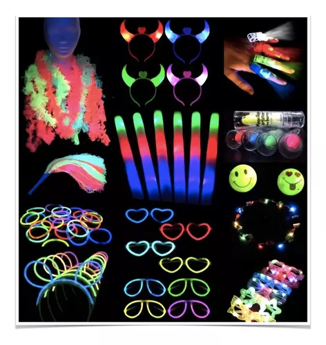 100 Pulseras Luminosas Quimicas Neon Cotillon Luminoso Fluor