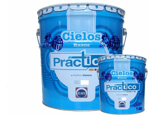 18l + 3,6l Pintura Elbex Practica Latex Cielos Antihongos !